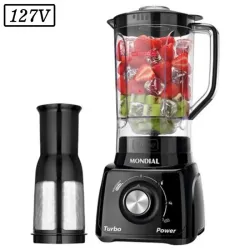LIQUIDIFICADOR MONDIAL L-99 FB 3 VEL 127V PRETO