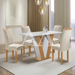 CJ MESA 4C CEL MOVEIS QATAR RETANGULAR 120X80 TAMPO DAKOTA PLUS S/VDO