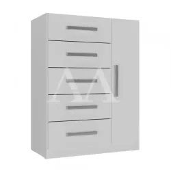 COMODA 5G 1P. ABRIR RODIAL CORAIS BRANCO 1CO1522