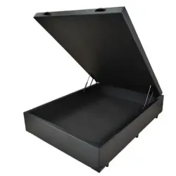 BASE BOX 138X188X39 MEGAFLEX BAU CORINO PRETO