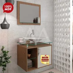 ESPELHEIRA MGM BARCELONA 60CM AMENDOA