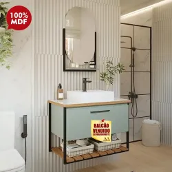 ESPELHEIRA MGM ORI METALON 44CM PISTACHE