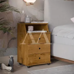 MESA DE CABECEIRA 3G EJ MUDO LUXO NEW FREIJO