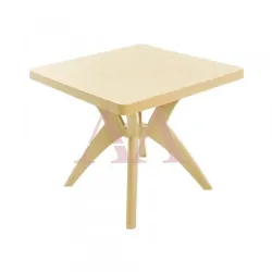 MESA FORTE PLASTICO NATURE QUADRADA BEGE NATURAL