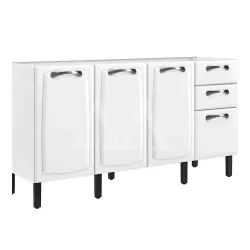 BALCAO ITATIAIA 4P 2G S/ TAMPO NEW PREMIUM 160CM BRANCO 1867