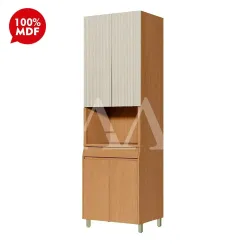 PANELEIRO NESHER 4P 1G SIMONE MENDES 70CM CARVALHO/GREIGE 500959