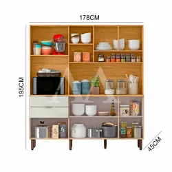 COZINHA COMPACTA MX BOREAL MARROCOS/OFF WHITE