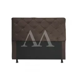 CABECEIRA DE CASAL LIFESPUMA CAPTONE MARROM