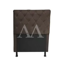 CABECEIRA DE SOLTEIRO LIFESPUMA CAPTONE MARROM