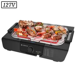 CHURRASQUEIRA ELETRICA CADENCE GRILL MENU GRL810 1800W 127V PRETA