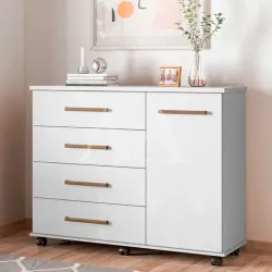 COMODA 4G 1P. ABRIR DEMOBILE FLORA BRANCO