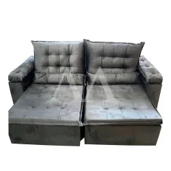 ESTOFADO RG VENEZA RETRATIL 2.20 CINZA INCA 10