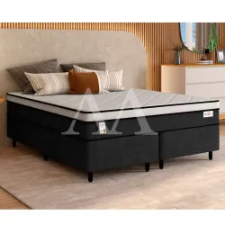 CJ BASE BOX/COLCHAO D26 158X198X72 PLUMATEX SMARTFLEX BLACK