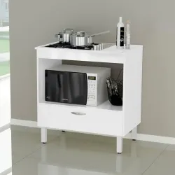 BALCAO DACHERI P/COOKTOP 1G FLORIDA 80CM BRANCO