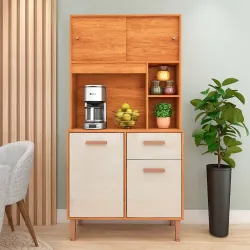 KIT 4P 1G FELLICCI DALIA 90 CINAMOMO/OFF WHITE