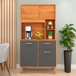 KIT 4P 1G FELLICCI DALIA 90 CINAMOMO/GRAFITE