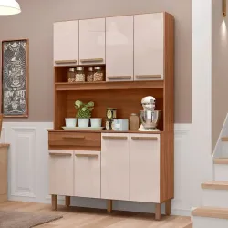 KIT 8P 1G DACHERI VALPARAISO 1.20 FREIJO / BAUNILHA