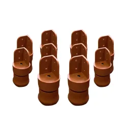 KIT TCIL PES C/10 PLASTICO C/ REGULAGEM CARAMELO