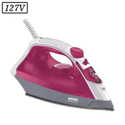 FERRO DE PASSAR ARNO A VAPOR FSGC STEAMGLISS 127V ROSA