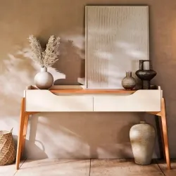 APARADOR IMCAL STUDIO OFF WHITE/NATURE