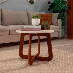 MESA CENTRO ARTELY JASMIN OFF WHITE/CEDRO