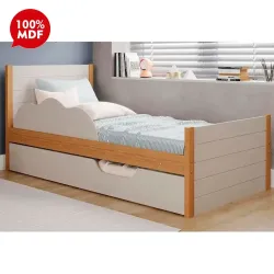 CAMA CIMOL BIBOX ELZA NATURE / OFF WHITE