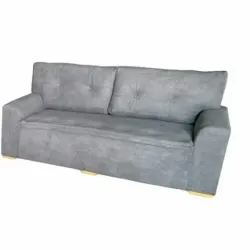 ESTOFADO MALU 3 LUGARES PARMA GRAFITE VELUDO