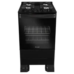 FOGAO 4B MUELLER MFV4BF MESA VIDRO PRETO FOSCO