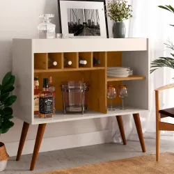 APARADOR EJ C/ ADEGA NEW ODIN OFF WHITE / FREIJO