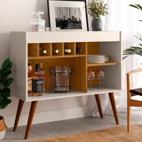 APARADOR EJ C/ ADEGA NEW ODIN OFF WHITE / FREIJO