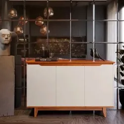 BUFFET EJ 3P FLOW OFF WHITE/FREIJO