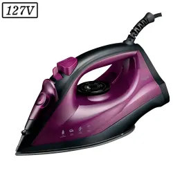 FERRO DE PASSAR ELGIN A VAPOR EASY PASS 127V ROXO/PRETO