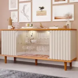 BUFFET CIMOL JANICE CINAMOMO/OFF WHITE