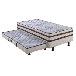 CAMA BOX D28 88X188X54 DESIGN REAL C/AUXILIAR