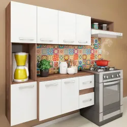 COZINHA FELLICCI COMPACTA MALI C/ BALCAO TEKA/BRANCO