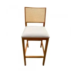 BANQUETA ART ASSENTO DUBAI TELA SEXTAVADA MEL