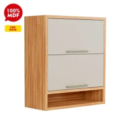 ARMARIO RONIPA 2P. ABRIR BASCULANTE SYRAH 80CM AMENDOA/OFF WHITE