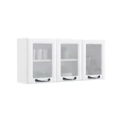 ARMARIO ITATIAIA 3P. ABRIR C/ VIDRO NEW PREMIUM 120 BRANCO 1857