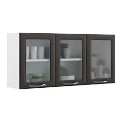 ARMARIO ITATIAIA 3P. ABRIR C/ VIDRO NEW PREMIUM 120 GRAFITE 1864