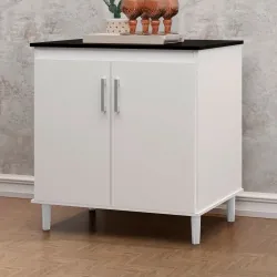 BALCAO JA 2P DUPLO  BRANCO /PRETO