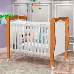 BERCO MINI CAMA JA LARA BRANCO/NATURE