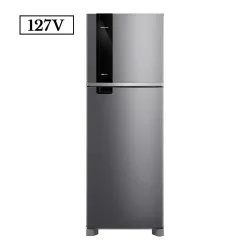 REFRIGERADOR BRASTEMP DOMEST BRM46 FROST FREE DUPLEX 385L 127V INOX