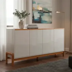 BUFFET LUKALIAM ELEGANCE OFF WHITE NEW/JEQUITIBA
