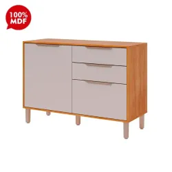 BALCAO MGM 2P 2G DIVINA ESPLENDIDA 120CM CINAMOMO/OFF WHITE