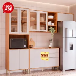 COZINHA MGM BRILHANTE CINAMOMO/OFF WHITE