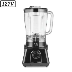 LIQUIDIFICADOR MULTILASER TURBO LQ1101 1100W 12 VEL 127V PRETO