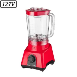LIQUIDIFICADOR MULTILASER TURBO LQ903 900W 8 VEL 127V VERMELHO