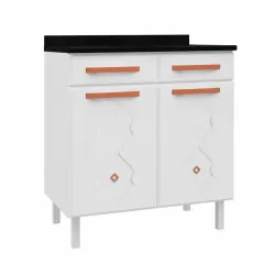BALCAO TELASUL DUPLO 2G C/ TAMPO NEW MIRAGE BRANCO 815102-01