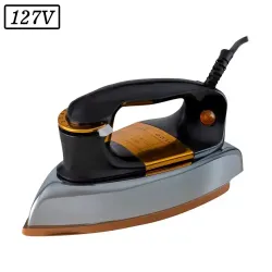 FERRO DE PASSAR PHILCO PFE01P SECO 127V PRETO/DOURADO