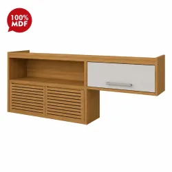 ARMARIO NESHER 2P ABRIR C/ NICHO PRINCESA 200CM FREIJO / OFF WHITE